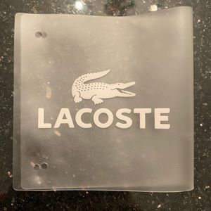 Authentic Lacoste Clear Tag